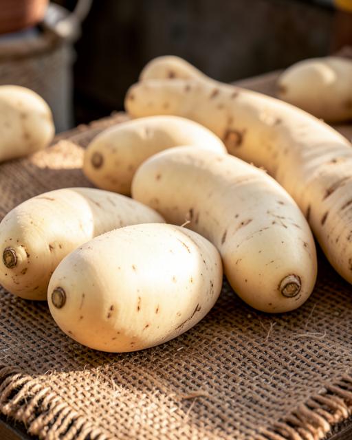 Fresh white yam